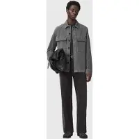 AllSaints Hawker Ls Shirt Light Grey Talla: M | Camisas Casuales Outlet | Hombre | Gris