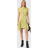 AllSaints Fleur Dress Empoli Yellow Talla: 10 | Mini Vestidos Outlet | Mujer | Amarillo