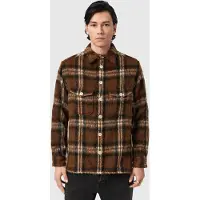 AllSaints Royodo Ls Shirt Brown Talla: S | Camisas Casuales Outlet | Hombre | Marrón