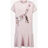 Marc Jacobs para niña. W60711 Vestido estampado rosa (12Y= 150cm), Casual, Algodón, Manga corta, moda infantil, outlet 2026.