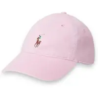 Ralph Lauren para mujer. 211954881503 Gorra de sarga de algodón con caballo rosa (OSFA), Casual, outlet 2026.