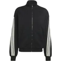 Adidas Sudadera con cremallera deportiva 'KIT 3-Stripes Track' negro / blanco