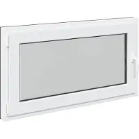 vidaXL Ventana oscilante y pivotante para sótano, modelo RISOR, 110 x 70 cm