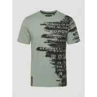 KOROSHI Camiseta verde claro / negro