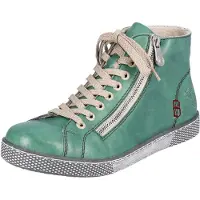 Rieker Botines con cordones verde