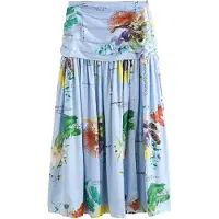 Next Falda 'Kew' azul claro / amarillo / verde / naranja