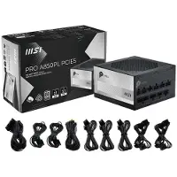 MSI Fuente De Alimentación Modular Pro A850pl 80 Plus Platinum 850w