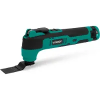 Vonroc Herramienta Multifunción Inalámbrica 12V – con hoja raspadora, sierra de inmersión, base de lijado y papel de lija – Incl. Batería y cable USB-C