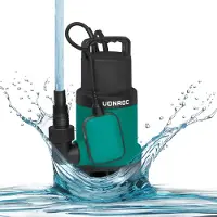 Vonroc Bomba sumergible 900W - 16000l/h | Agua sucia y limpia