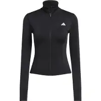Adidas - Women's Workout Essentials Zip Through Jacket - Camiseta de manga larga size M, negro
