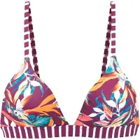 Venice beach Top de bikini aqua / naranja / burdeos / blanco