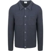 Suitable Cárdigan Lana Hervida Blauw Azul Azul marino talla