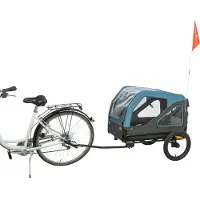 Trixie Remolque para Bicicleta para Perros Azul - M