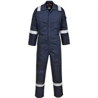 Portwest Mono de protección contra insectos ignífugo FR22, 210 gramos, color azul marino, talla XL