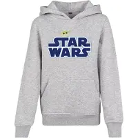 Mister tee Sudadera 'Star Wars' azul oscuro / amarillo / gris moteado / blanco