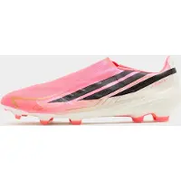 Adidas adidasBota de fútbol sin cordones F50 Hyperfast League césped natural seco 44 2/3 Solar Turbo / Core Black / Gold Metallic Unisex