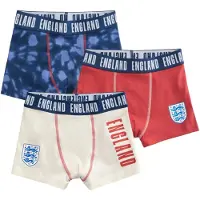 Next Calzoncillo 'England FA' crema / azul cobalto / rojo sangre / blanco