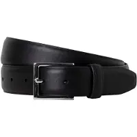 Hackett London para hombre. HM4100066 Cinturón Feather Edge negro (34), Casual, Piel, outlet 2026.