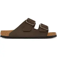 Birkenstock para hombre. 1032761 Sandalias de Piel Arizona Wire Buckle (Ajuste Regular) marrón (43), Plano, Nobuck, Ninguno, Casual, Birkens