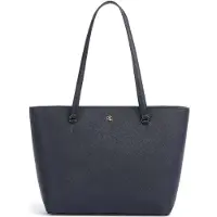 Ralph Lauren para mujer. 431924351007 Bolso Tote Karly marino (OSFA), Casual, Piel, outlet 2026.