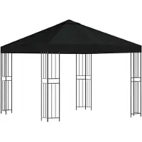 vidaXL Pabellón de 3 x 3 metros, color , fabricado en poliéster y acero, con una densidad de 190 g/m²
