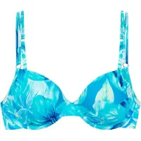 s.Oliver Top de bikini azul real / azul claro / amarillo / amarillo claro