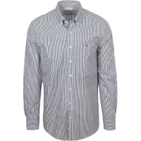 Mcgregor Poplin Stripe Peached Shirt Navy Talla: S | Camisas de Trabajo Outlet | Hombre | Azul