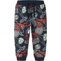 Name it Pantalón 'NMMJacco Spider' navy / amarillo / rojo / blanco