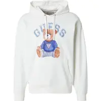 GUESS Sudadera azul / azul claro / marrón claro / blanco