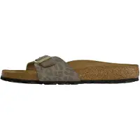 Birkenstock - Women's Madrid Synthetic - Sandalias size 43 - Narrow, beige/marrón