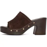 Derimod Zapatos abiertos marrón oscuro