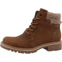 Mustang Botines con cordones 'Rebecca' cognac