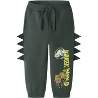 Name it Pantalón 'NMMJAL JURASSIC' amarillo / gris oscuro / oliva