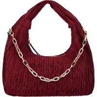 Faina Bolso de mano rojo vino