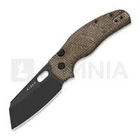 Kizer Cutlery Navaja Sheepdog C01C Elmax, Brown Micarta, DLC