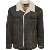Levi's Relaxed Fit Sherpa Trucker Jacket Black Talla: L | Chaquetas Vaqueras Outlet | Hombre | Negro