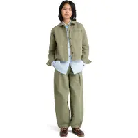 Timberland Utility Cotton Linen Shacket Medium Grey Talla: L | Sobrecamisas Outlet | Mujer | Blanco