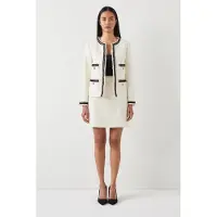 Lk bennett Charlie Jacket Cream Talla: 12 | Blazers Outlet | Mujer | Blanco