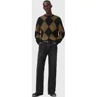 AllSaints Bower Crew Black/brown Talla: XS | Jerséis Outlet | Hombre | Negro