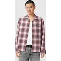 AllSaints Shams Ls Shirt Claret Red Talla: S | Camisas Casuales Outlet | Hombre | Rojo