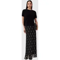 AllSaints Ilka Emb Skirt Black Talla: 4 | Faldas Maxi Outlet | Mujer | Negro