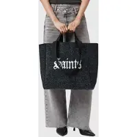 AllSaints Izzy Fzzy Saint Tote Black Talla: OS | Bolsas de Mano Outlet | Mujer | Negro
