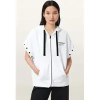 AllSaints Omnium Amphia Hoody Optic White Talla: M | Sudaderas con Capucha Outlet | Mujer | Blanco