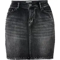 KOROSHI Falda negro denim