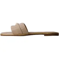 Super Mode Zapatos abiertos 'Flache Pantoletten zum Hineinschlüpfen' beige