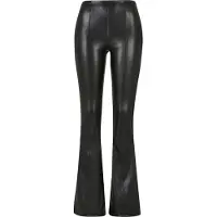Urban Classics Synthetic Leather Flared Pants Black Talla: S | Pantalones Formales Outlet | Mujer | Negro