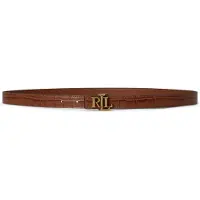 Ralph Lauren para mujer. 412P15764002 Cinturón de piel con hebilla LRL marrón claro (XL), Casual, outlet 2026.