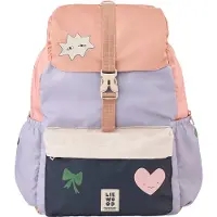 Liewood Mochila 'Johnny' ópalo / verde / rosa pastel / blanco
