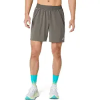 Asics - Road 2-n-1 7'' Short - Pantalones cortos de running size S, gris