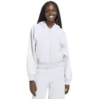 Adidas adidasSUDADERA CON CAPUCHA Y CIERRE DE CREMALLERA KIT 3 STRIPES M Light Grey Heather / Off White Mujer